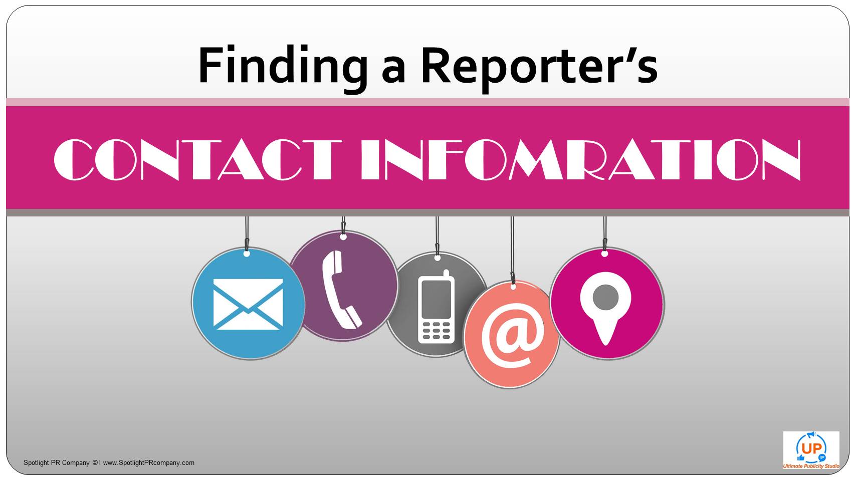 Finding a Reporter's Contact Information